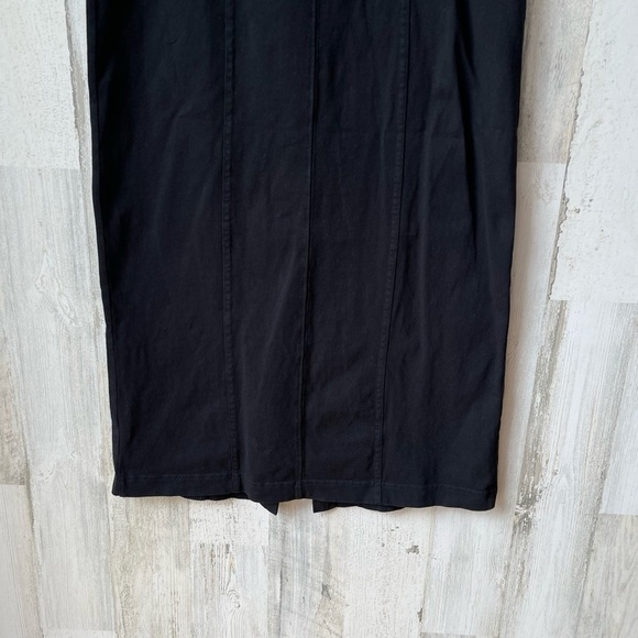 Free People Beach The Hamptons Black Button Front Midi Dress Size XS - Picture 8 of 9